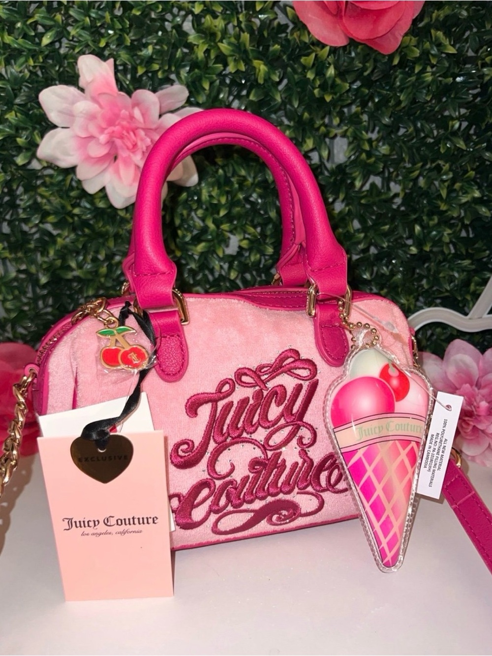 🩷🍒 NWT Juicy couture juicy Sugar Rush Crossbody mini satchel